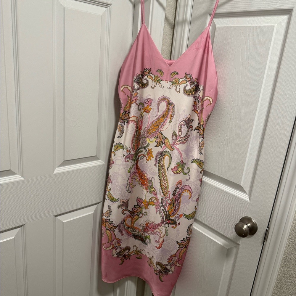 Gianni Bini Pink Paisley Dress